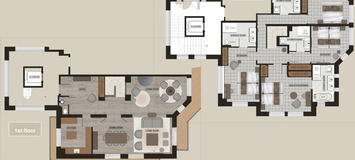 Appartement de luxe en location à Bellecote Courchevel 220m2