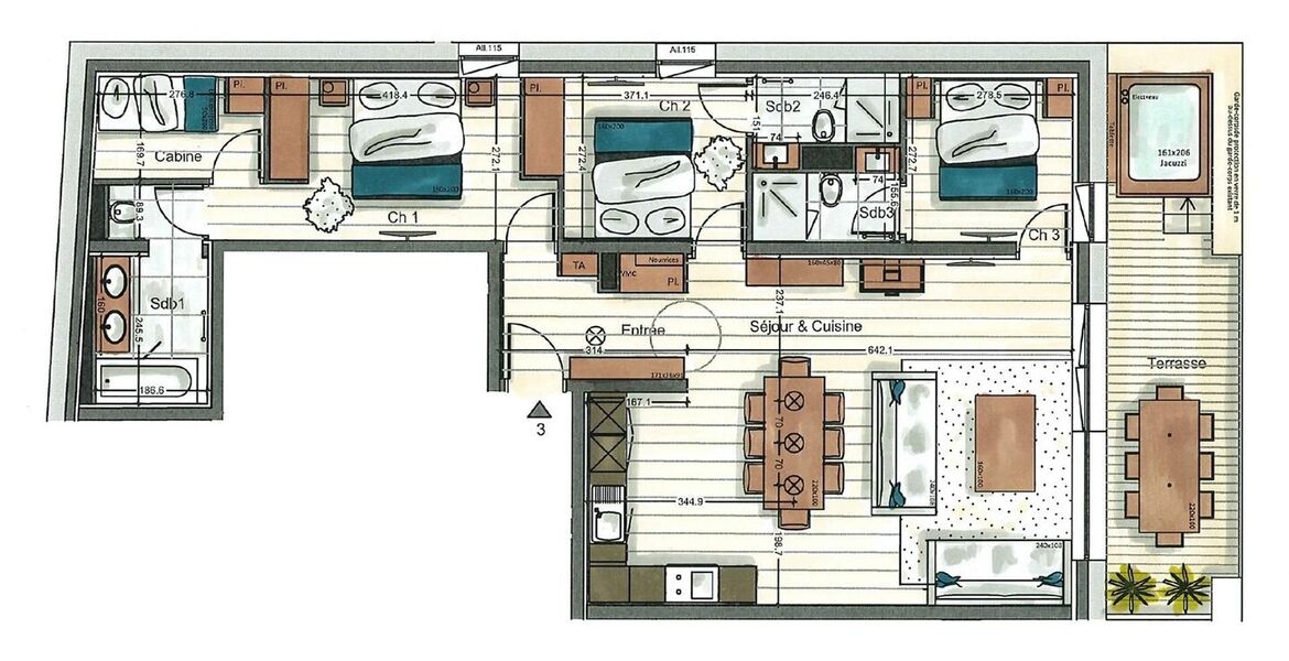 Apartamento en alquiler en Val d'isere