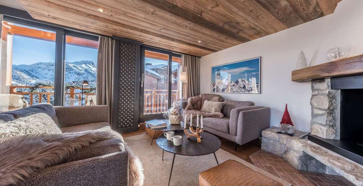 Flat 99m² duplex - Courchevel 1850 - 6 people - skis on