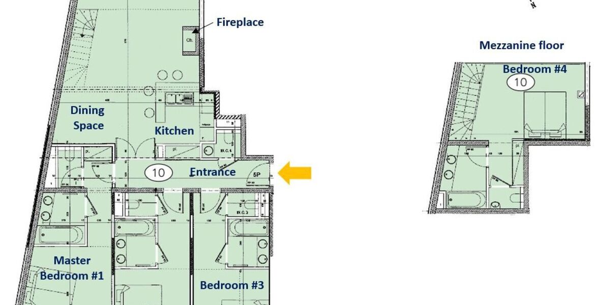 Appartement - Split Level à Val dʼIsère dans une Résidence A