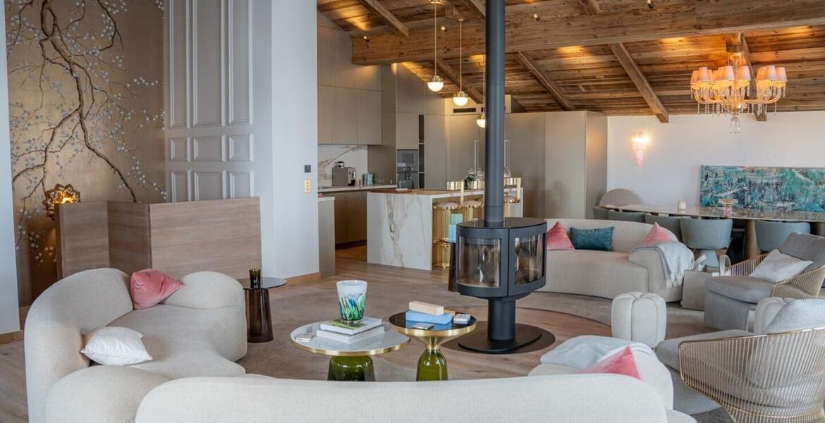 Triplex penthouse for rent in Val d'Isere
