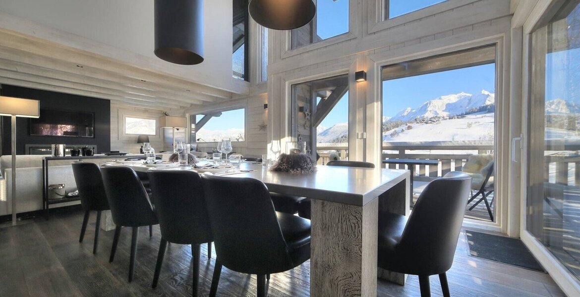 Chalet de luxe à Megève avec vue sur le Mont Blanc