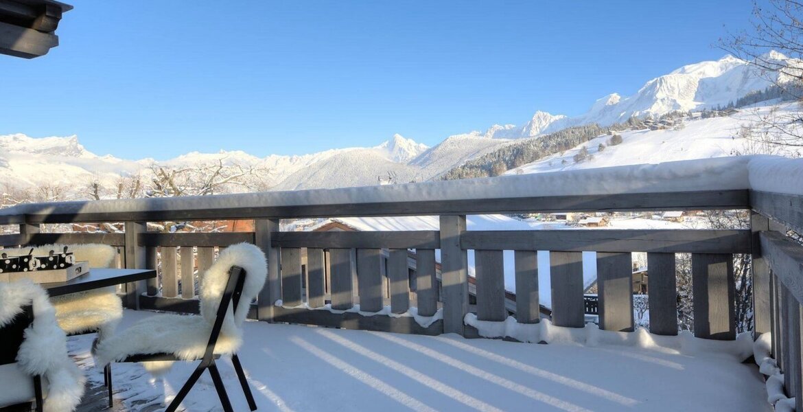 Chalet de luxe à Megève avec vue sur le Mont Blanc