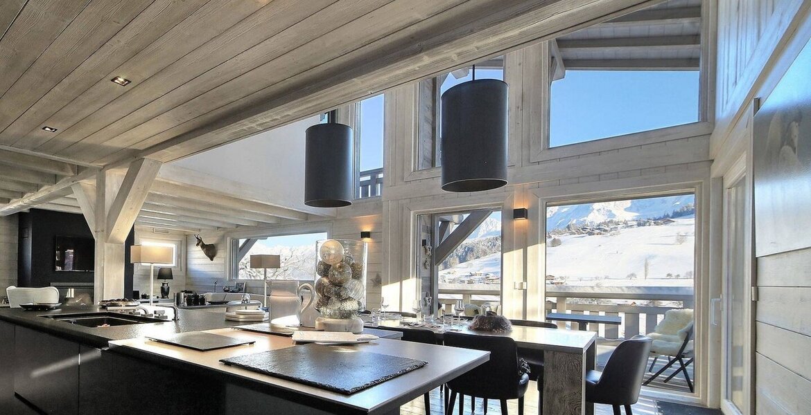 Chalet de luxe à Megève avec vue sur le Mont Blanc