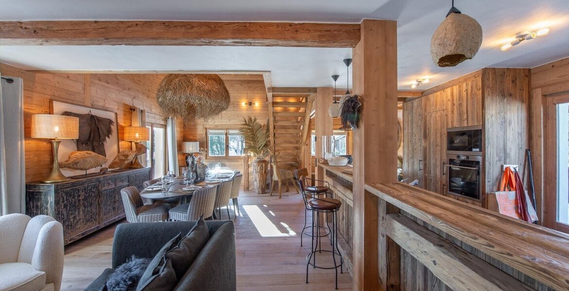 Chalet de lujo en Megève para unas vacaciones de esquí 