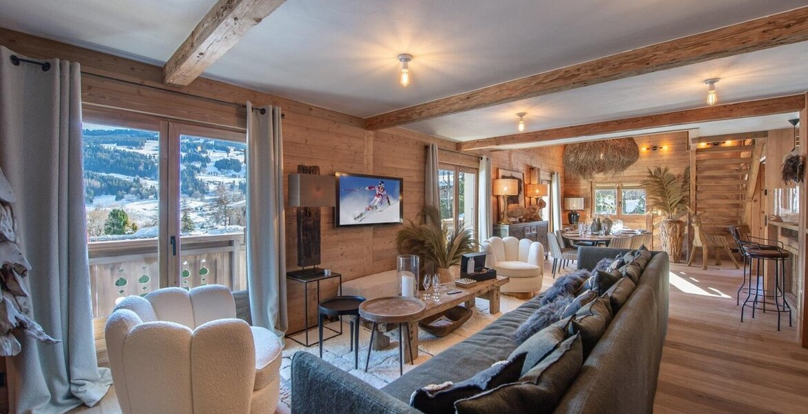 Chalet de lujo en Megève para unas vacaciones de esquí 