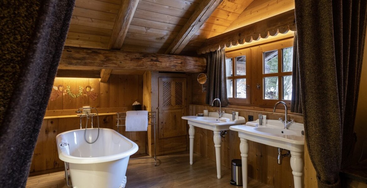 Chalet de luxe à Megève avec bain nordique et sauna