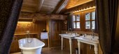 Chalet de luxe à Megève avec bain nordique et sauna