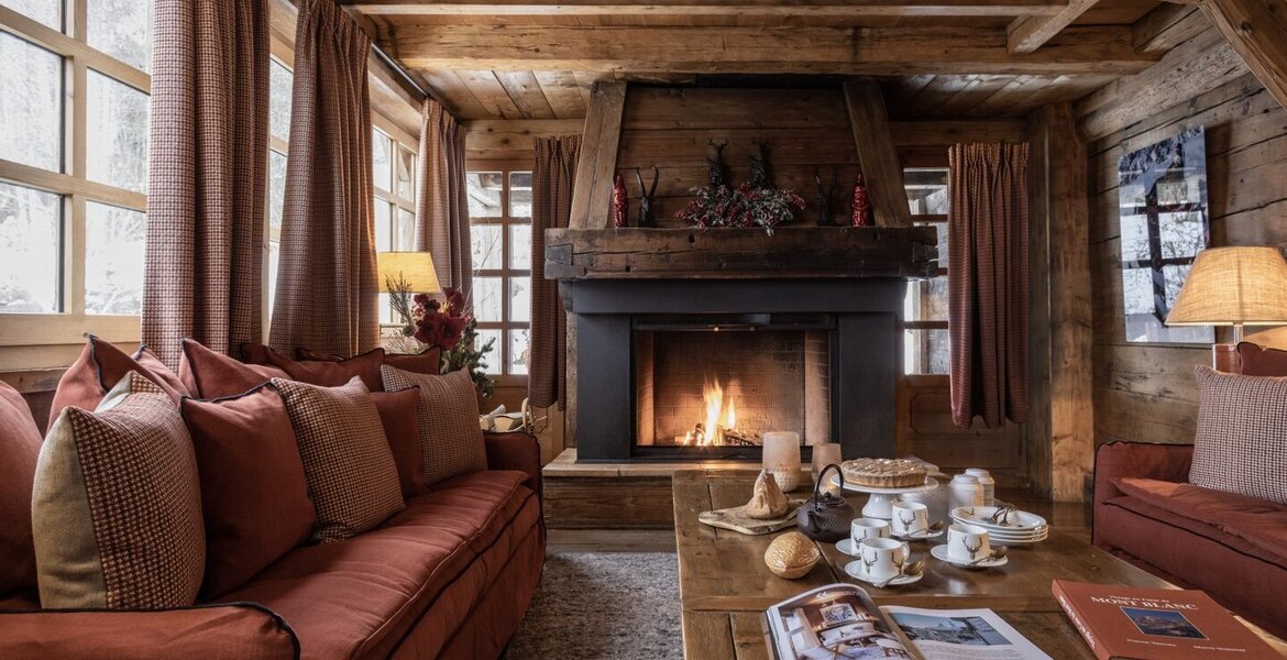 Chalet de luxe à Megève avec bain nordique et sauna