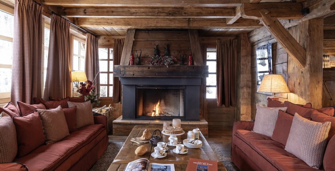 Chalet de luxe à Megève avec bain nordique et sauna