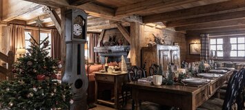 Chalet de luxe à Megève avec bain nordique et sauna