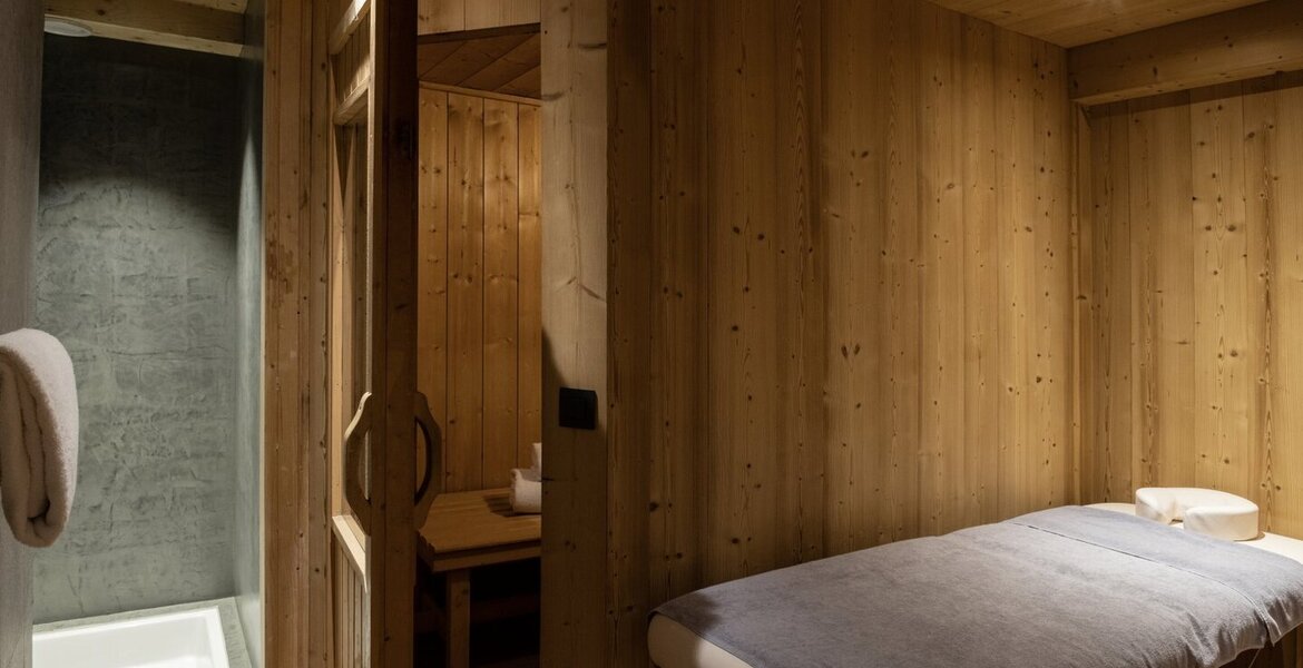 Chalet de luxe à Megève avec bain nordique et sauna