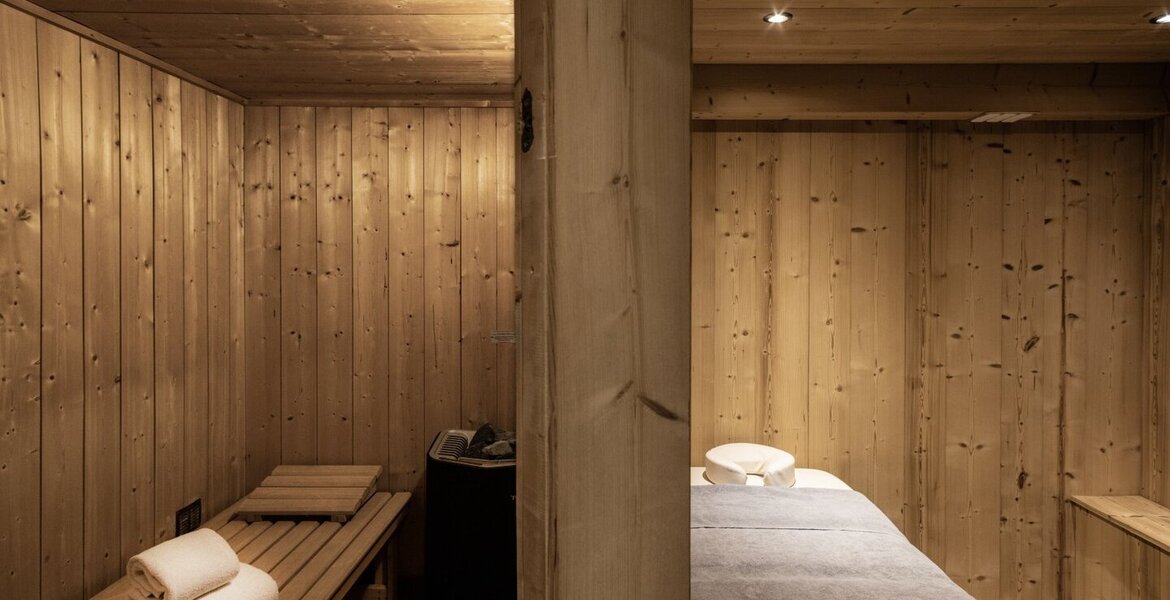 Chalet de luxe à Megève avec bain nordique et sauna