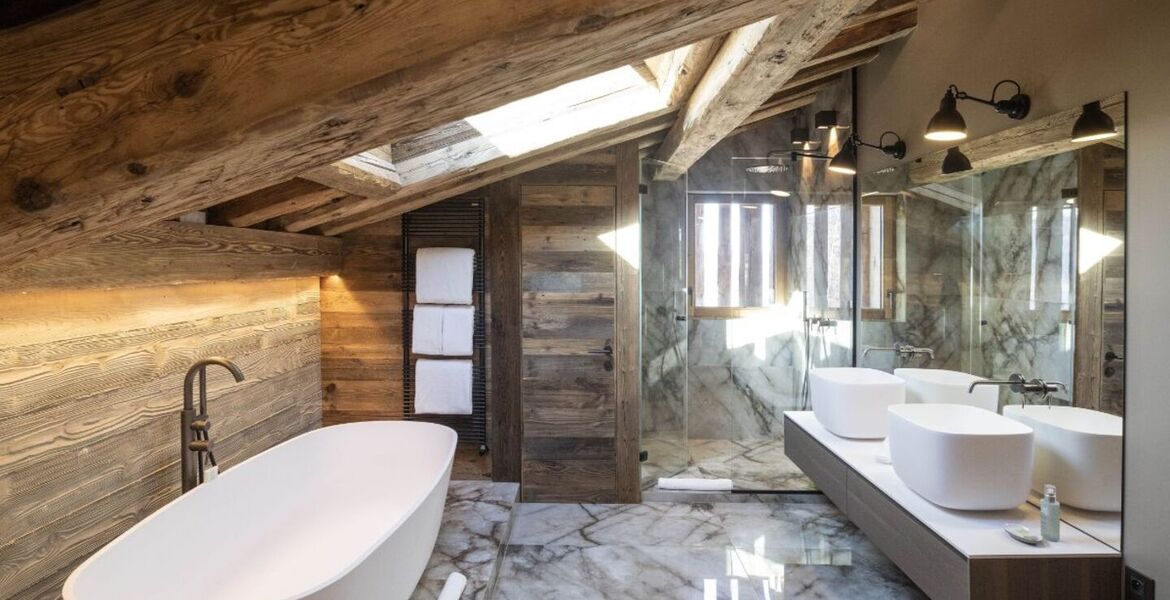 Chalet de luxe à Megève avec piscine et spa