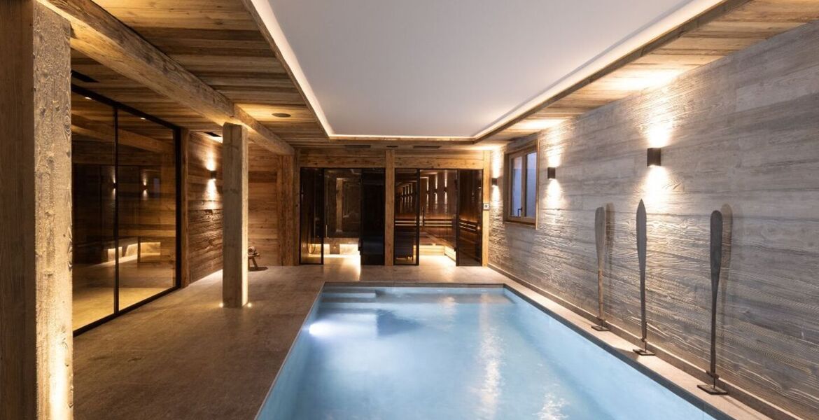 Chalet de luxe à Megève avec piscine et spa