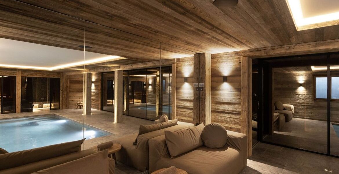 Chalet de luxe à Megève avec piscine et spa