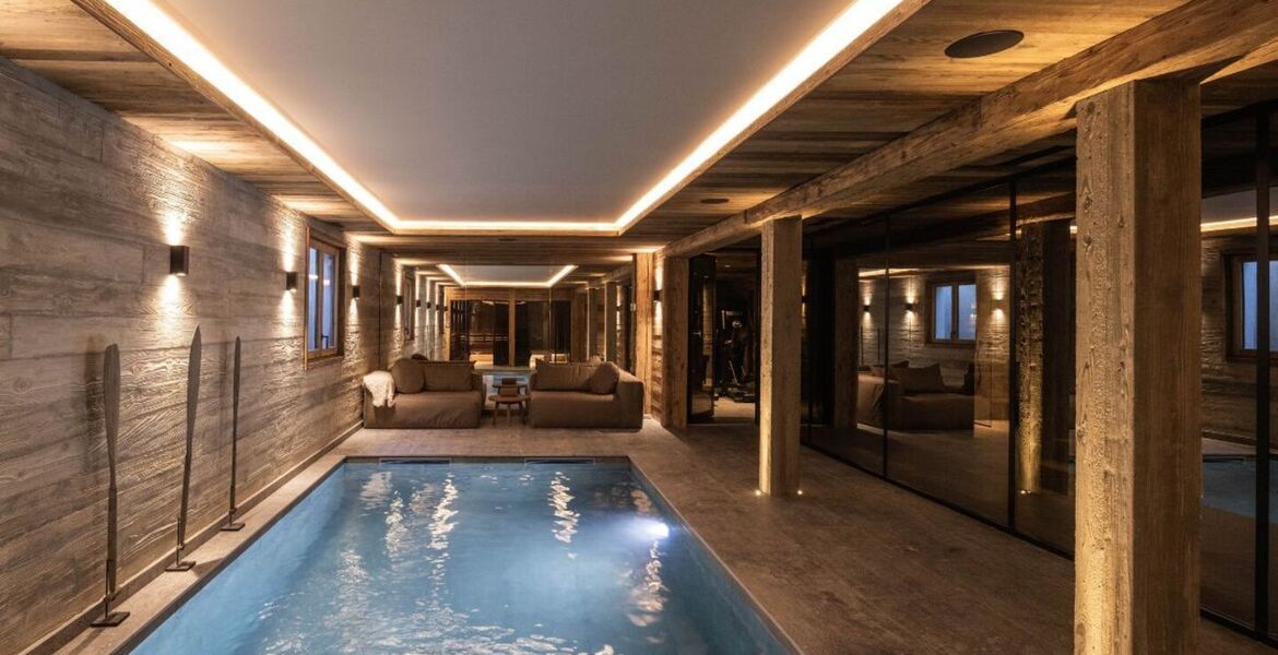 Chalet de luxe à Megève avec piscine et spa