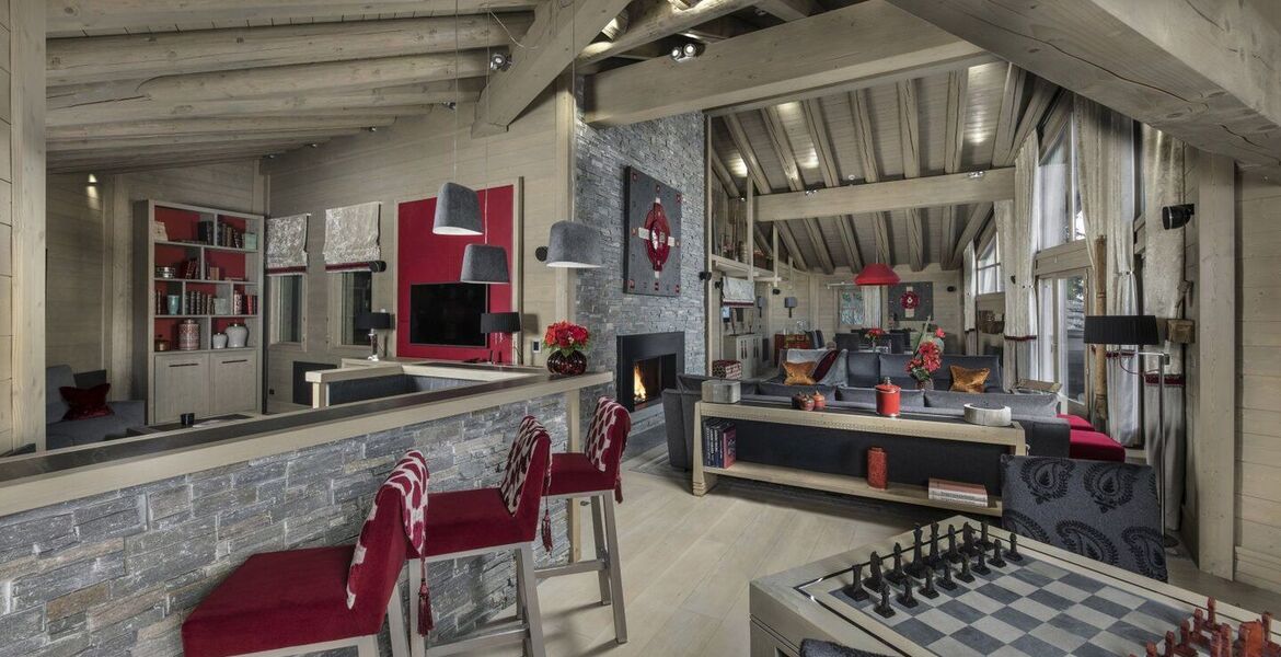 Chalet de lujo en Courchevel 1850 con vistas panorámicas