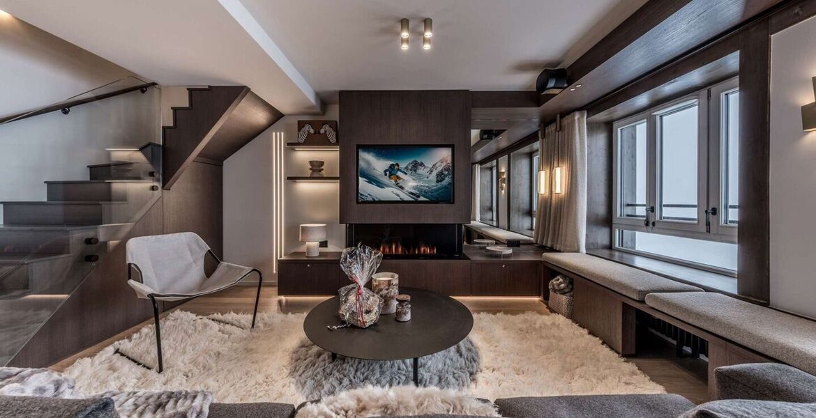 Apartamento de lujo en Courchevel con terraza