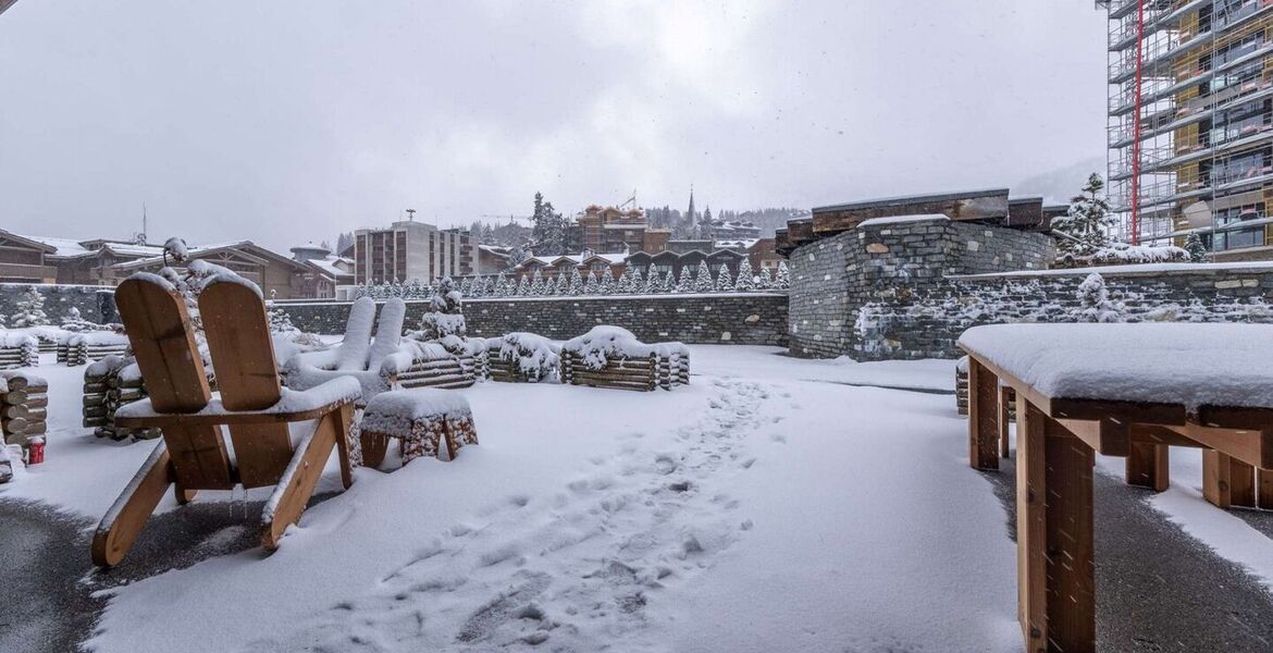 Apartamento de lujo en Courchevel con terraza