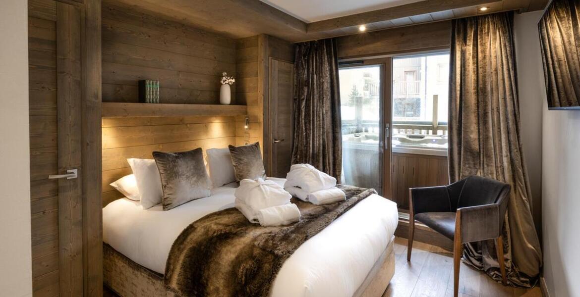 The penthouse in Courchevel 1650 Moriond, located on the 5th