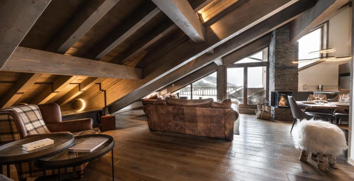 The penthouse in Courchevel 1650 Moriond, located on the 5th