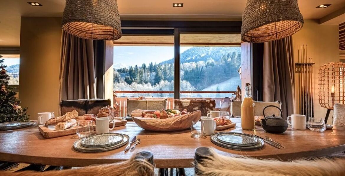 Chalet de luxe à Megève avec vue imprenable sur la montagne