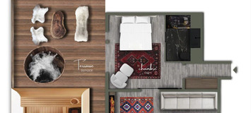 Suite exclusiva con terraza panorámica en Courchevel 1850