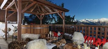 Suite exclusiva con terraza panorámica en Courchevel 1850