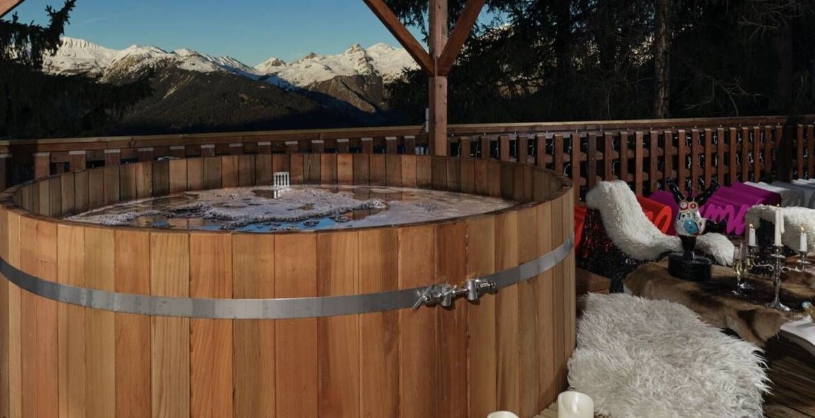 Suite exclusiva con terraza panorámica en Courchevel 1850