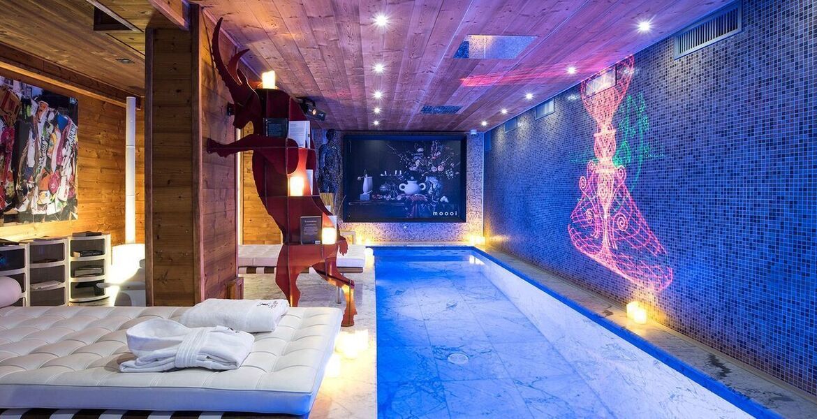 Suite exclusiva con terraza panorámica en Courchevel 1850
