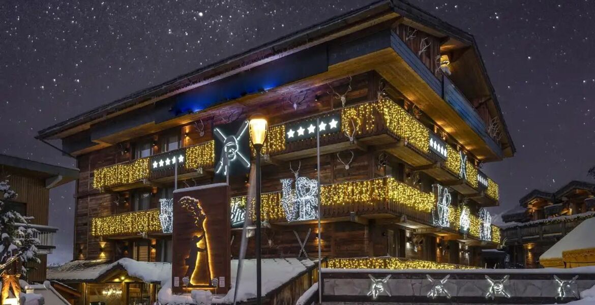 Suite exclusiva con terraza panorámica en Courchevel 1850