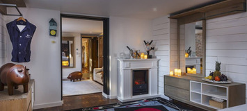 Suite élégante avec cheminée et jacuzzi à Courchevel 1850