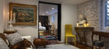 Suite élégante avec cheminée et jacuzzi à Courchevel 1850