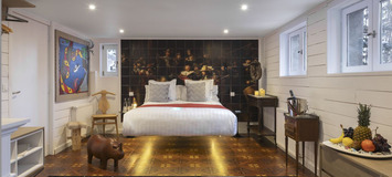 Suite élégante avec cheminée et jacuzzi à Courchevel 1850