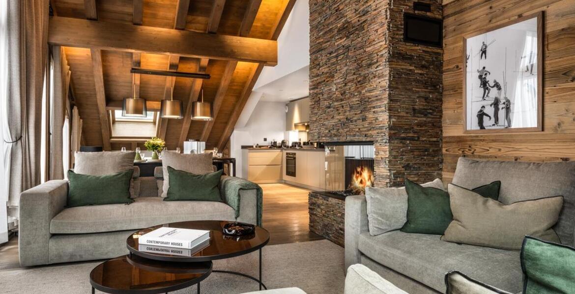 The duplex flat in Meribel