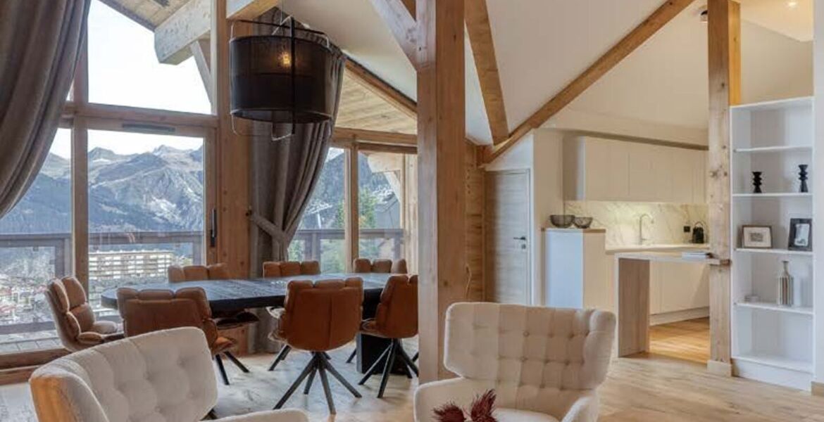 Appartement élégant avec vue panoramique à Courchevel 1650