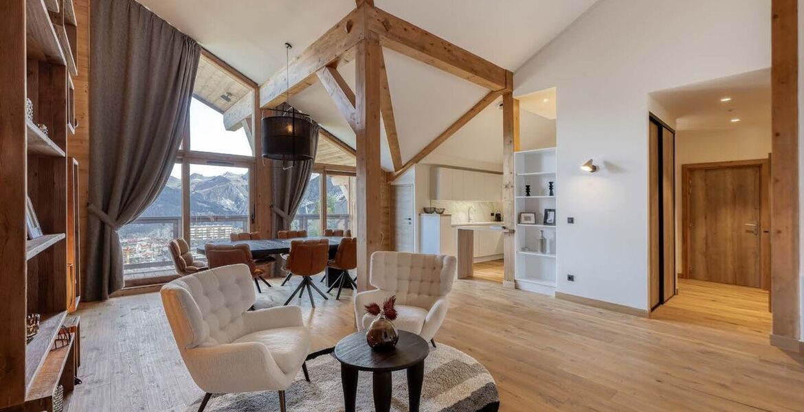 Appartement élégant avec vue panoramique à Courchevel 1650