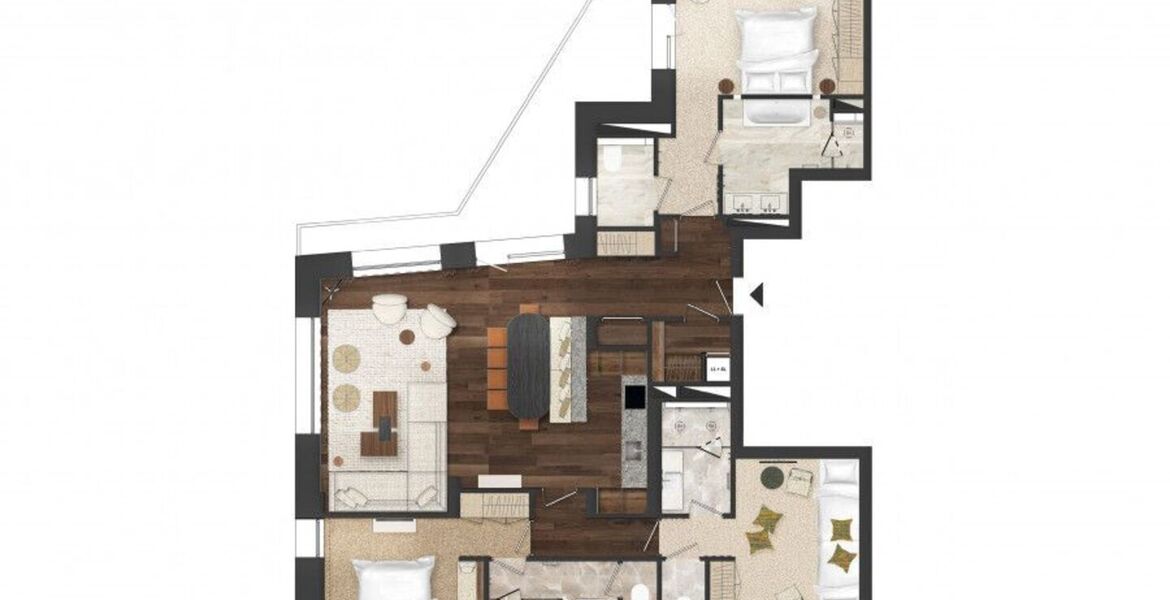 Appartement à louer à Courchevel 1850
