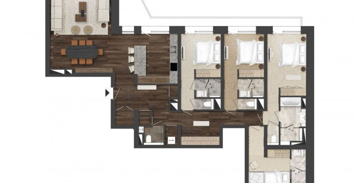 Apartment for rent in Courchevel 1850