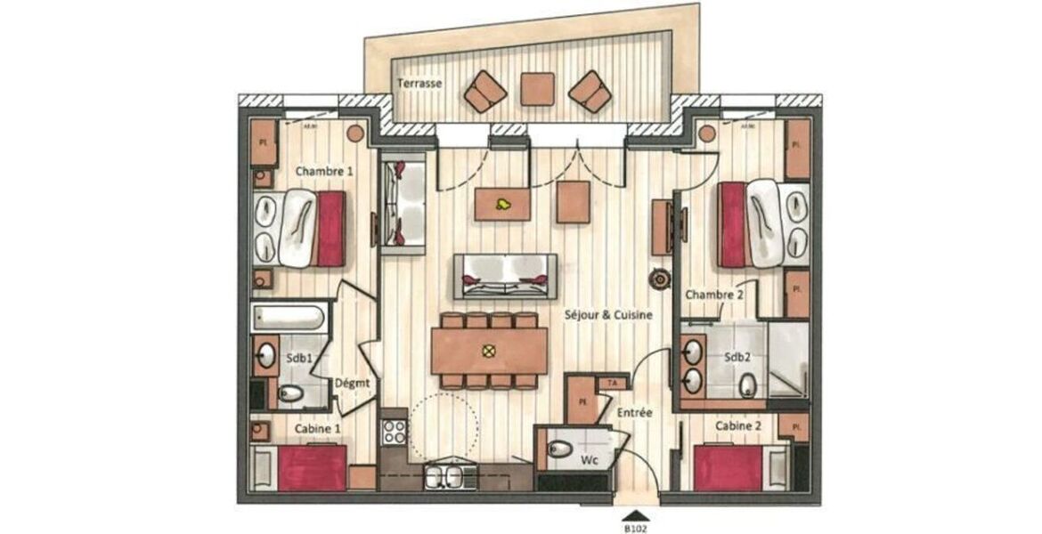 Квартира в аренду в Les Gets