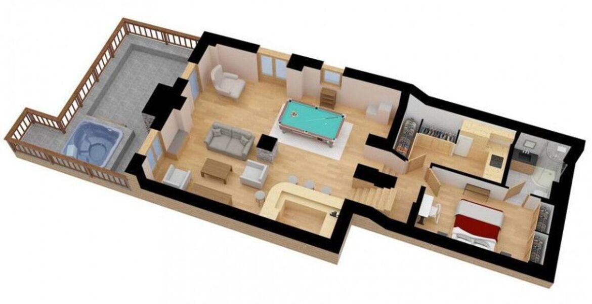 Chalet for rent in Meribel