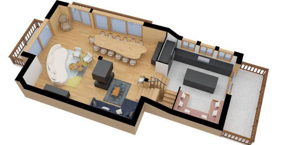 Chalet for rent in Meribel