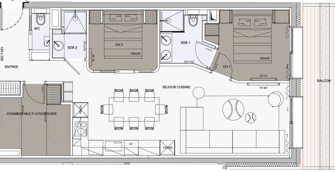 Appartement à louer à Méribel