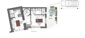 Chalet de dos dormitorios en alquiler en Courchevel 1550