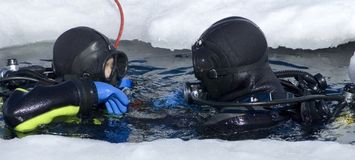 Ice diving