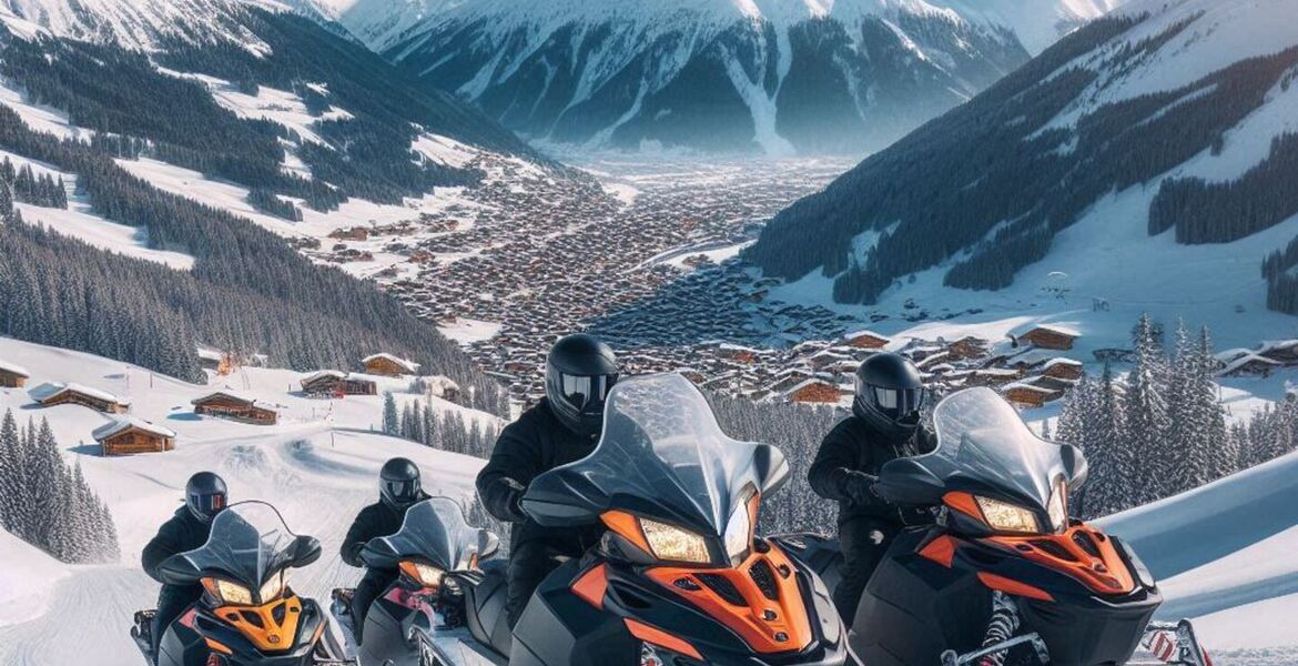 Recorrido en moto de nieve por Courchevel 