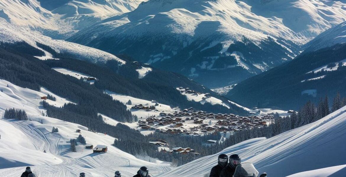 Recorrido en moto de nieve por Courchevel 