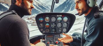 Cours de pilotage d'hélicoptère à Courchevel 