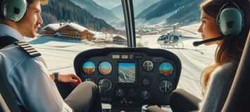 Cours de pilotage d'hélicoptère à Courchevel 